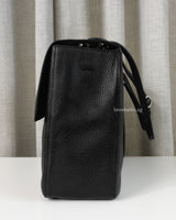 Chanel Maxi Flap 38cm | Black Caviar Silver Hardware-details