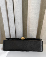 Chanel Classic Flap Medium | Black Caviar Gold Hardware-details