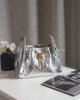 Chanel Chanel 25 Mini | Silver Shiny Calfskin Gold Hardware-front