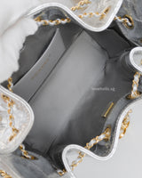 Chanel Chanel 25 Mini | Silver Shiny Calfskin Gold Hardware-details