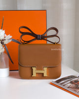 Hermes Constance Mini | Gold Epsom Gold Hardware-front