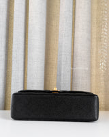 Chanel Classic Flap Small | Black Caviar Gold Hardware-details