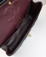 Chanel Classic Flap Small | Black Caviar Gold Hardware-details