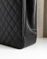 Chanel Shopping Tote | Black Caviar Light Gold Hardware-details