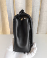 Chanel CC Filigree Flap Bag Medium | So Black Lambskin Black Hardware-side