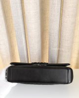 Chanel CC Filigree Flap Bag Medium | So Black Lambskin Black Hardware-details