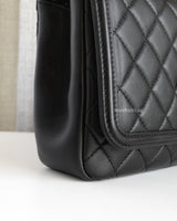 Chanel CC Filigree Flap Bag Medium | So Black Lambskin Black Hardware-details