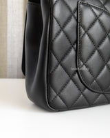 Chanel CC Filigree Flap Bag Medium | So Black Lambskin Black Hardware-details