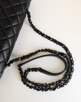 Chanel CC Filigree Flap Bag Medium | So Black Lambskin Black Hardware-details