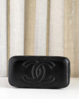 Chanel Vanity Bag with Chain 26C Black Lambskin Gold Hardware-details