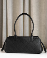 Chanel Small Shopping Tote | 26S Black Caviar Gold Hardware-back