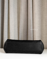 Chanel Small Shopping Tote | 26S Black Caviar Gold Hardware-details