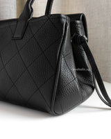 Chanel Small Shopping Tote | 26S Black Caviar Gold Hardware-details
