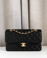 Chanel Classic Flap Small | Black Caviar Gold Hardware-front1