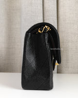 Chanel Classic Flap Small | Black Caviar Gold Hardware-side