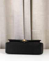 Chanel Classic Flap Small | Black Caviar Gold Hardware-details