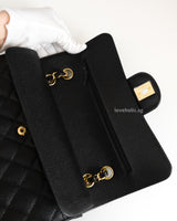 Chanel Classic Flap Small | Black Caviar Gold Hardware-details