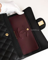 Chanel Classic Flap Small | Black Caviar Gold Hardware-details