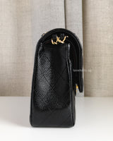Chanel Classic Flap Medium | Black Caviar Gold Hardware-side