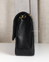 Chanel Classic Flap Medium | Black Caviar Gold Hardware-details