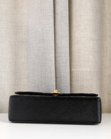 Chanel Classic Flap Medium | Black Caviar Gold Hardware-details