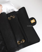 Chanel Classic Flap Medium | Black Caviar Gold Hardware-details