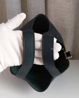 Hermes Picotin Lock 18 Vert Cypress Taurillon Clemence Gold Hardware-details