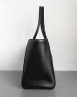 Chanel Cerf Tote | 26S Black Calfskin Gold Hardware-side