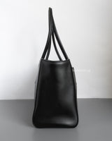 Chanel Cerf Tote | 26S Black Calfskin Gold Hardware-details