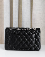 Chanel Classic Flap Small | Black Caviar Silver Hardware-back