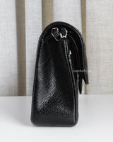 Chanel Classic Flap Small | Black Caviar Silver Hardware-side