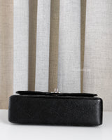 Chanel Classic Flap Small | Black Caviar Silver Hardware-details