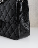 Chanel Classic Flap Small | Black Caviar Silver Hardware-details