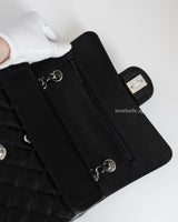 Chanel Classic Flap Small | Black Caviar Silver Hardware-details