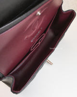 Chanel Classic Flap Small | Black Caviar Silver Hardware-details