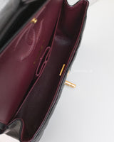 Chanel Classic Flap Small  | Black Caviar Gold Hardware-details