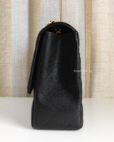 Chanel Classic Flap Jumbo | Black Caviar Gold Hardware-details