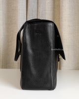 Chanel Maxi Flap 38cm | 26S Black Caviar Gold Hardware-side