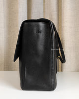 Chanel Maxi Flap 38cm | 26S Black Caviar Gold Hardware-details