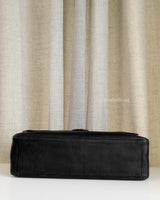 Chanel Maxi Flap 38cm | 26S Black Caviar Gold Hardware-details