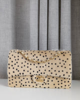 Chanel Classic Flap Medium | 26A Cheetah/Polka Dot Pony Hair Gold Hardware-front1