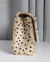 Chanel Classic Flap Medium | 26A Cheetah/Polka Dot Pony Hair Gold Hardware-side