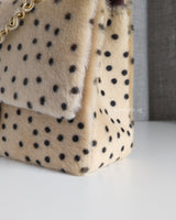 Chanel Classic Flap Medium | 26A Cheetah/Polka Dot Pony Hair Gold Hardware-details
