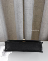 Chanel 25C Mini Backpack | Black Caviar Light Gold Hardware-details