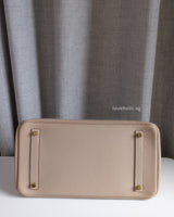 Hermes Birkin Retourne 35 | Trench Togo Gold Hardware-details