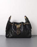 Chanel Chanel 25 Mini | 26A Black Caviar Gold Hardware-front1