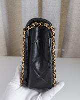Chanel Seasonal Flap Bag Medium | 22B Black Caviar Gold Hardware-side