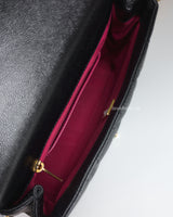Chanel Seasonal Flap Bag Medium | 22B Black Caviar Gold Hardware-details