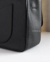 Chanel Maxi Flap 32cm | 26A Black Caviar Gold Hardware-details