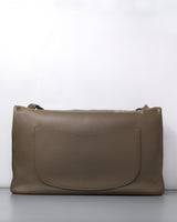 Maxi Flap 38cm | 26A Dark Khaki Caviar Gold Hardware
